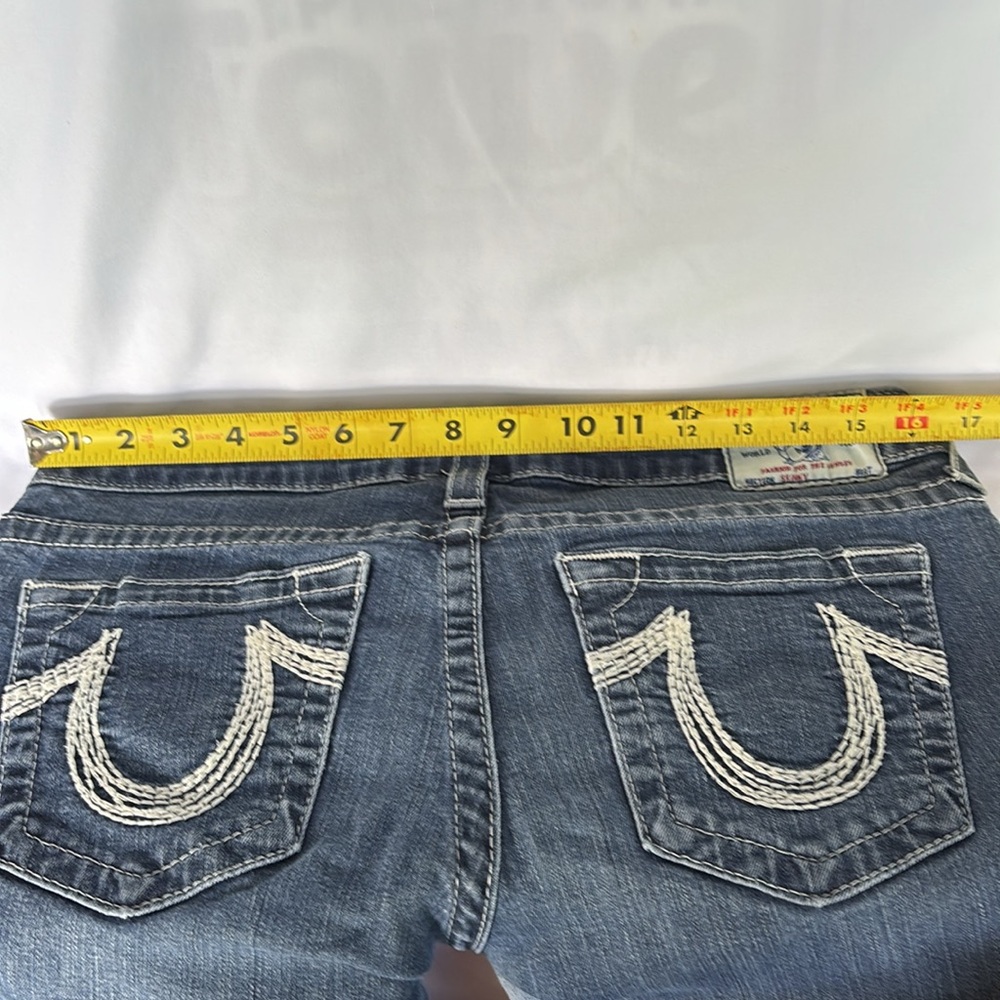 Slightly Worn Authentic True Religion Women's Blue Jeans Skinny Fit  Size 31 - Picture 10 of 17